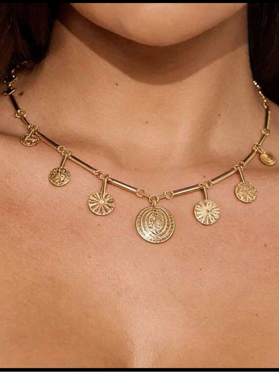 Anthropologie Jewelry - Orlisse Coin Relic Necklace